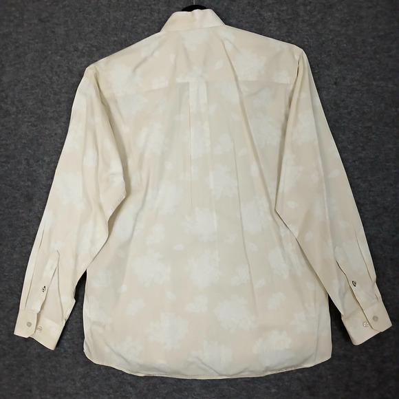 Cinch Paisley Shirt Mens Small Ivory Button Down Long Sleeve Western Cowboy Core - Picture 4 of 8